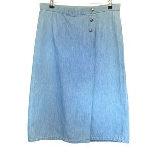 Banjo Dallas Texas Vintage Western Denim Skirt